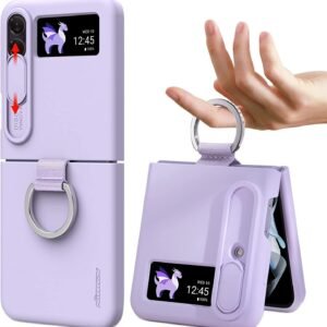 Nillkin Ring Slide Camera Lens Silicone Protective Case for Samsung Galaxy Z Flip 3/4/5 5G Series