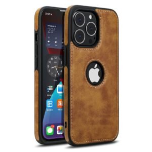 PU Leather Shockproof Business Style Mobile Phone Case for iPhone 13 Series