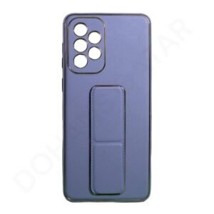 Premium Gold Electroplated Luxury Leather Case with Magnetic Car Mount Holder & Wrist Strap Case Kickstand for Samsung Galaxy A Series