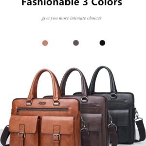 JEEP BULUO Briefcase Bags For Men Business Fashion Office Work Handbag