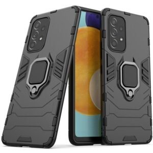Black Panther Shockproof Armor Ring Case for Samsung Galaxy A23