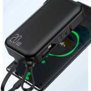 Usams 3IN1 Fast Charging 10,0000Mah Power bank and Wall Charger