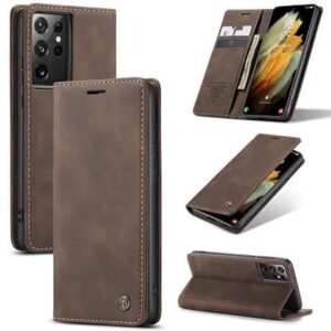 CaseMe Leather Flip Case for Samsung Galaxy S21 Series