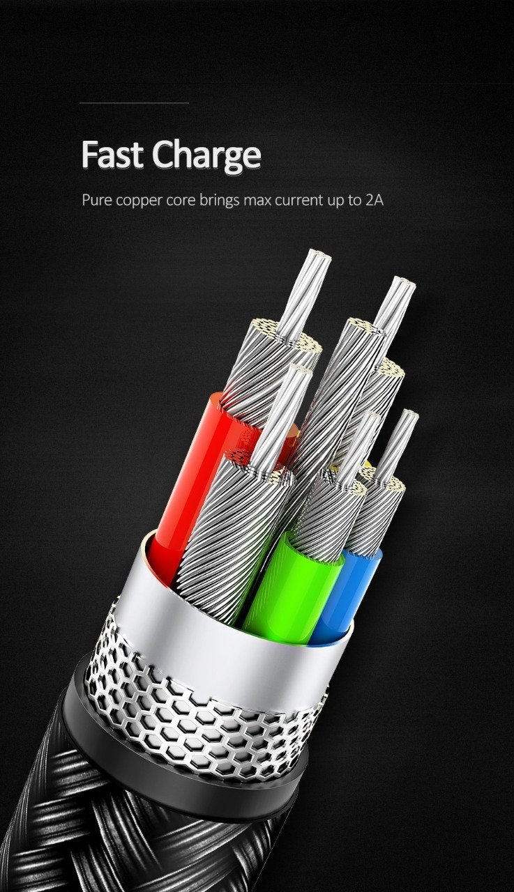 Premium Usams U73 Series 4 IN 1 Braided Fast Charging Cable - Image 7
