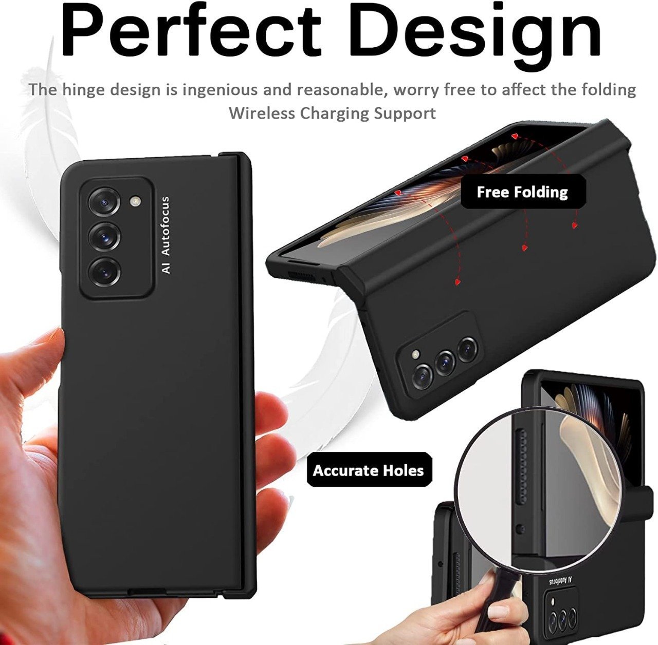 Samsung Galaxy Z Fold 2 Ultra-Thin Hard PC Bumper Anti-Drop Free Folding Hinged Case - Image 5