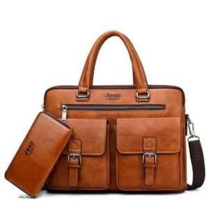 JEEP BULUO Wise Classic Business Choice British Style Laptop Bag