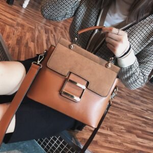 Luxury Premium Vintage Shoulder New Buckle Matte Leather Crossbody Handbags