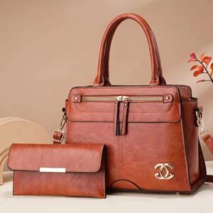 Timeless Elegance 2 in 1 Premium PU Leather Classic Fashion Handbag
