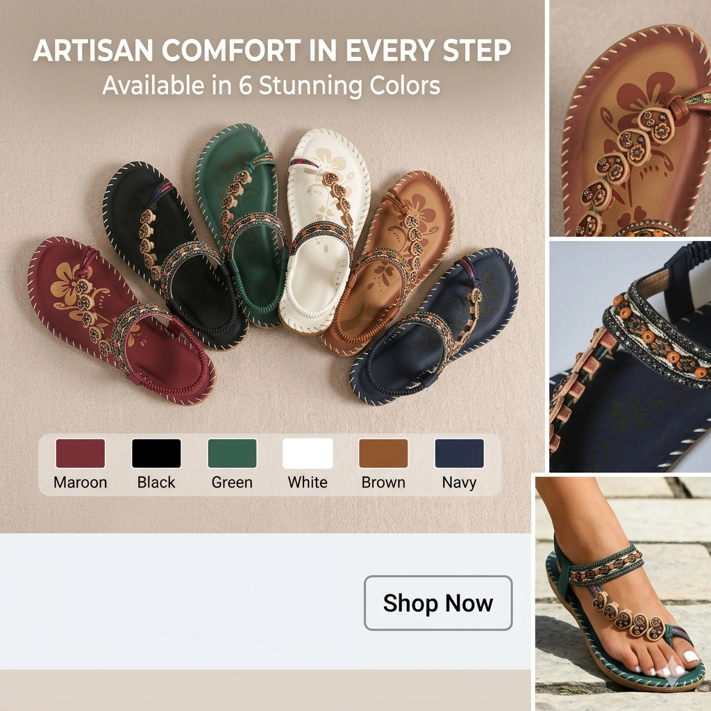 Premium Quality Bohemian Comfortable Summer Sandal - Image 6