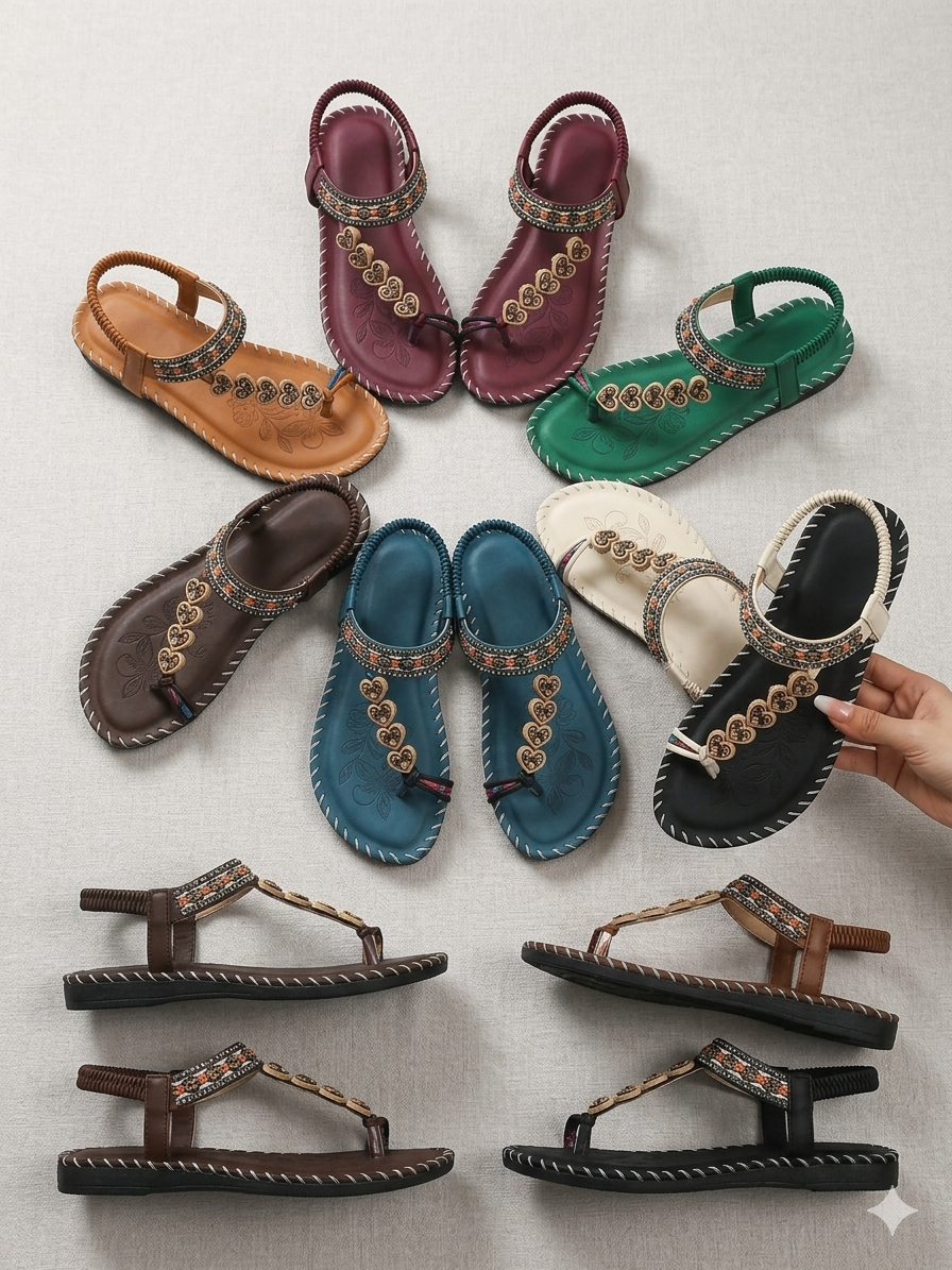 Premium Quality Bohemian Comfortable Summer Sandal - Image 37
