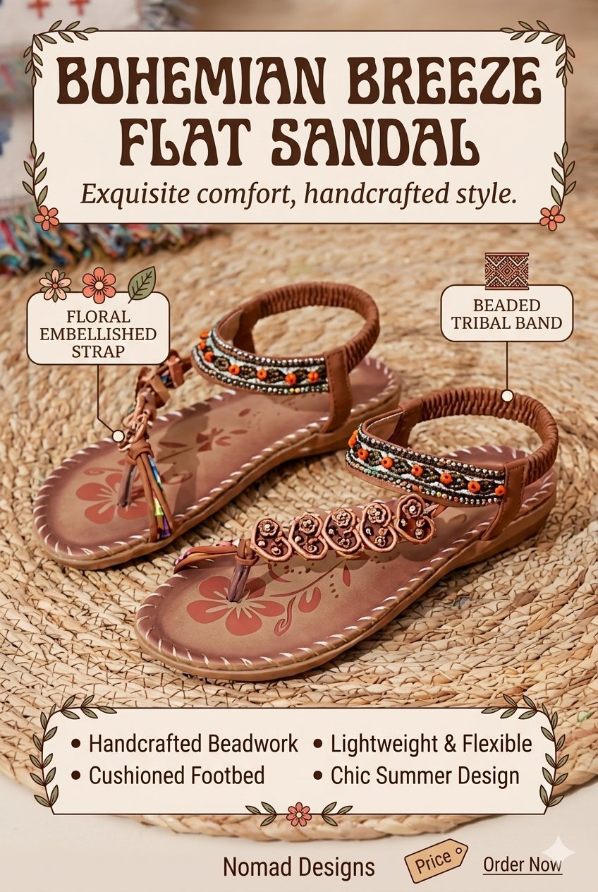 Premium Quality Bohemian Comfortable Summer Sandal - Image 28